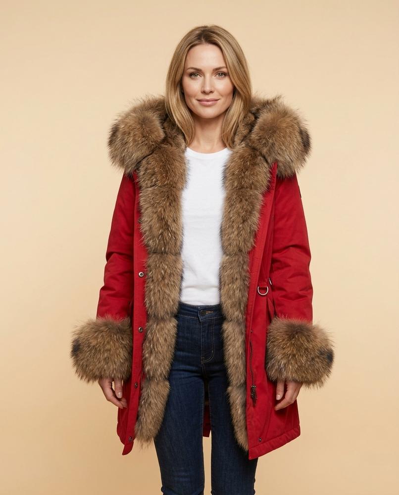 Madline24 - Nirev | Gefütterter Kapuzen Mantel Damen