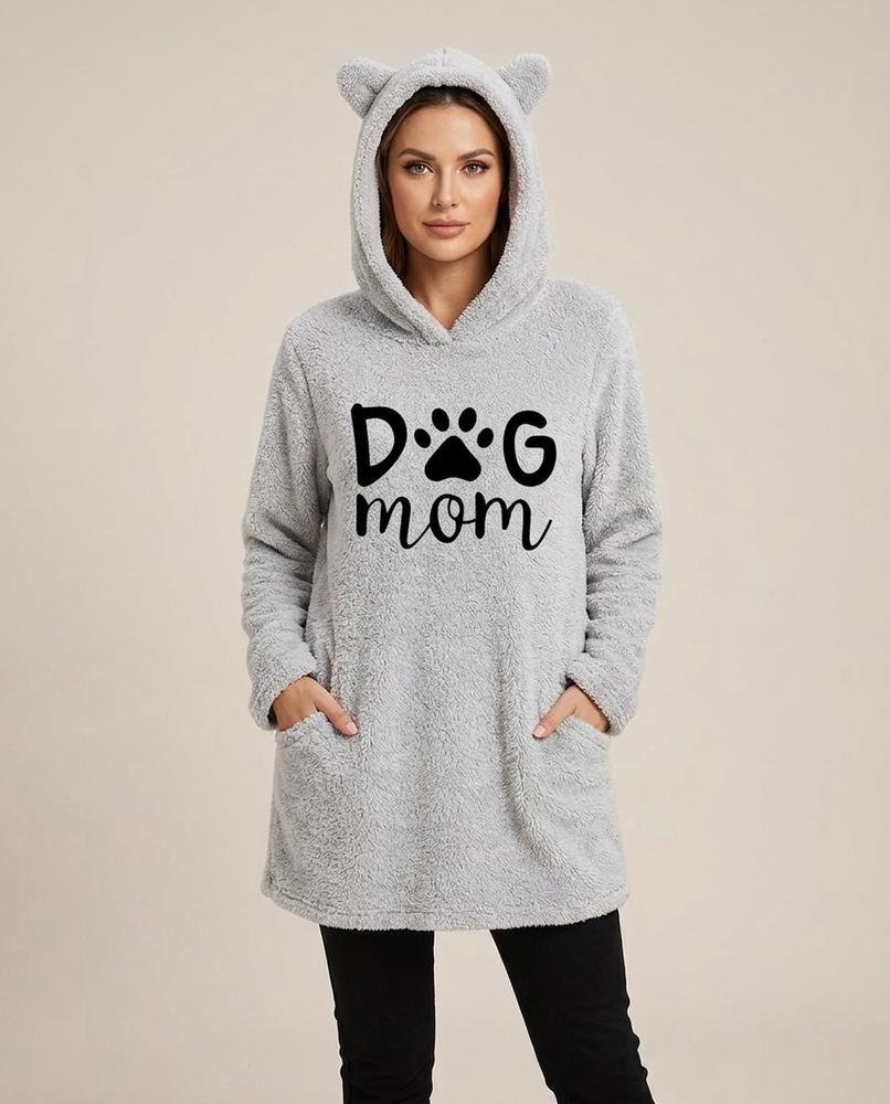 Madline24 - Ellom | Ohrenbesetzter Teddyfleece Hoodie Damen