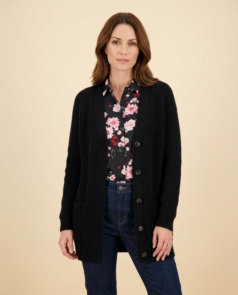 Madline24 - Setir | Grobgestrickter Geknöpfter Cardigan Damen