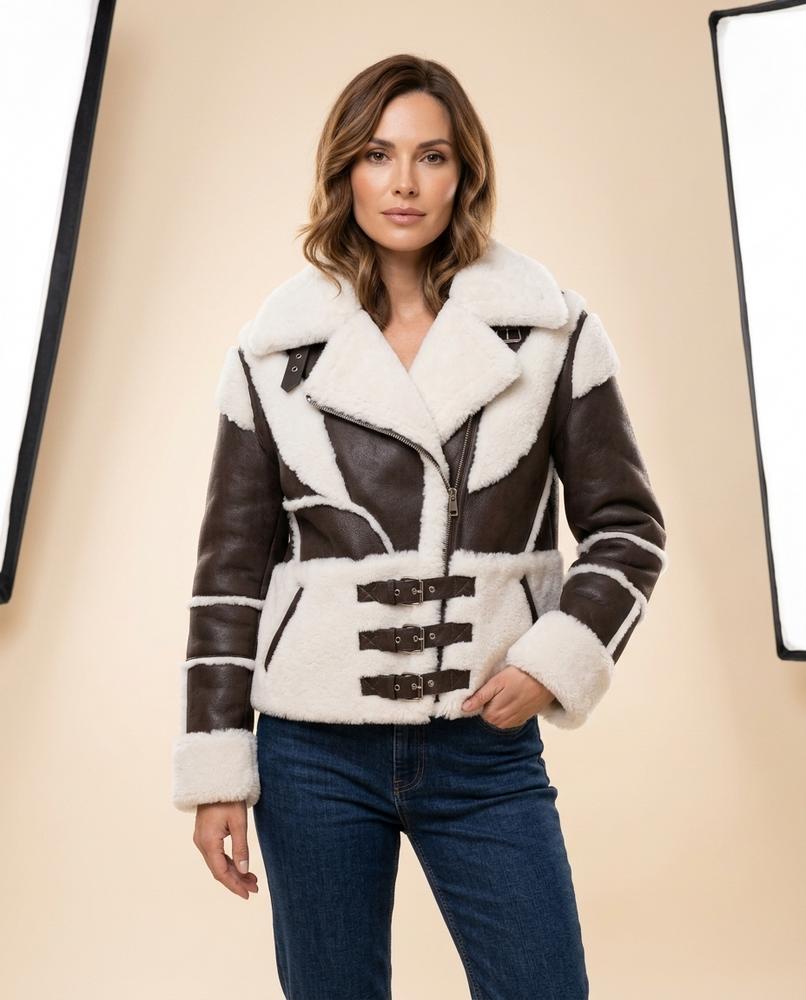 Madline24 - Misel | Gefüttert Kontrastierend Jacke Damen
