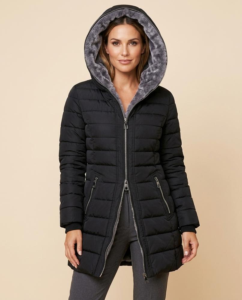 Madline24 - Comel | Gefütterter Gesteppter Mantel Damen
