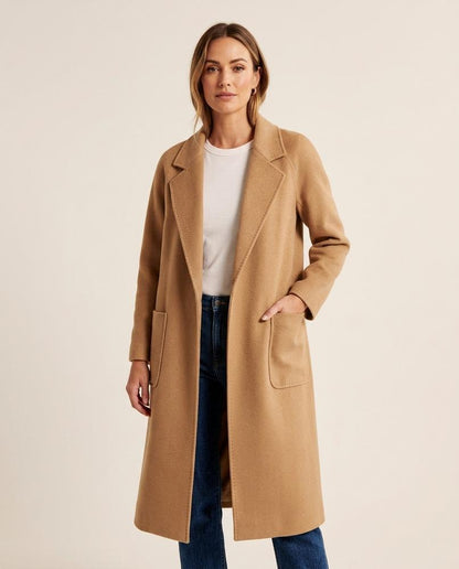 Madline24 - Yodar | Verschlusslos Langgeschnitten Mantel Damen