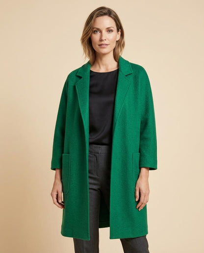 Madline24 - Yodar | Verschlusslos Langgeschnitten Mantel Damen