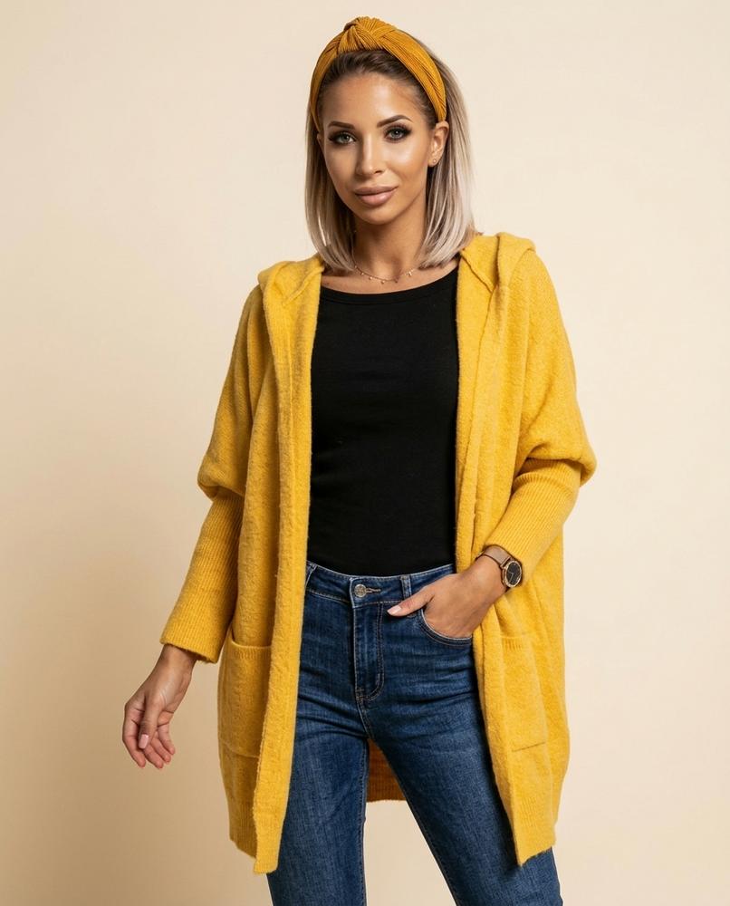 Madline24 - Visen | Strukturierte Offene Strickjacke Damen